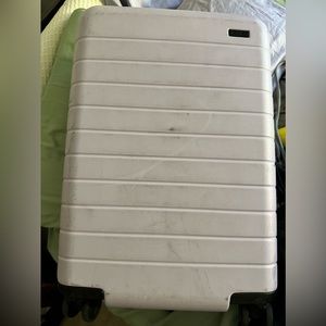 Away larger carryon. Used. Lavender.